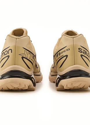 Salomon xt-6 gore-tex beige black 4