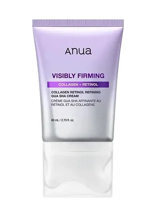 Антивіковий крем-масажер із колагеном і ретинолом anua collagen retinol refining gua sha cream 80 ml