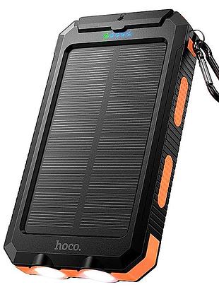 Умб hoco platinum solar dual lighting power bank j164 8000mah |2usb/1type-c, 2a|