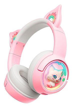 Навушники onikuma cat ear bluetooth wireless gaming headset b5 |bt/aux, type-c, 55h, rgb|