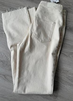 Джинсы женские zara trf 38/m с высокой посадкой и разрезами