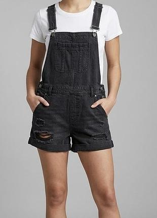 Комбінезон джинсовий чорний h&m 6