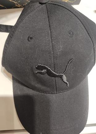 Хлопковая бейсболка (кепка) бренда puma с вышитым черным логотипом