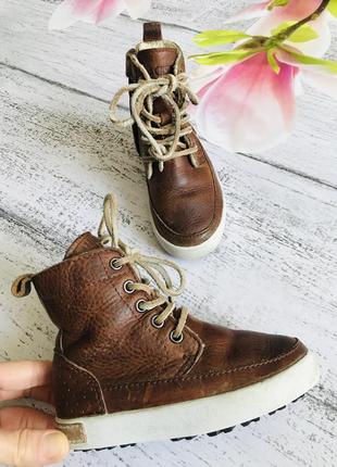 Круті шкіряні черевики чоботи демі утеплені blackstone 26-27{16,5 см устілка}