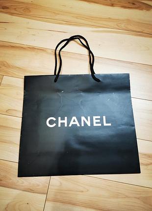 Фирменный подарочный пакет chanel (32х36 см)