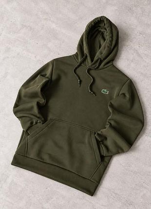 Чорне худі lacoste на флісі 🖤