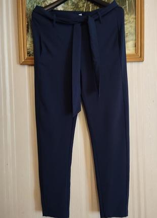 Женские оригинальные зауженные брюки с поясом mm6 maison margiela italy