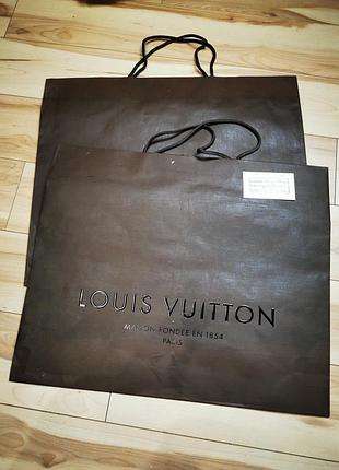 Большой фирменный подарочный пакет louis vuitton (49х40 см)