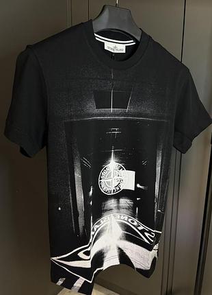 Футболка чоловіча stone island чорна xxl