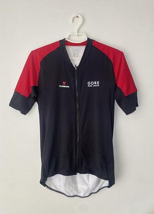 Велоджерси чоловіче gore bike wear trek чорно-червоне