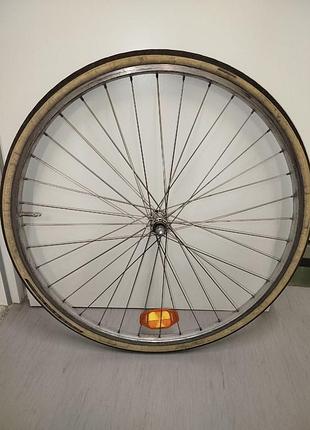 Переднее велосипедное колесо 28" (700c) weinmann (made in belgium) + schwalbe