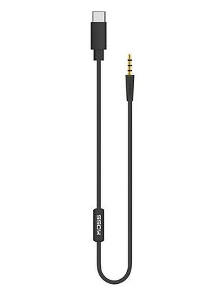 Кабель koss kusb-50 usb-c — 3,5 мм для porta pro wireless и kph30 wireless черный