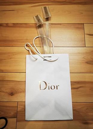 Фирменный подарочный пакет dior (21х30 см)
