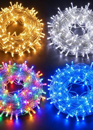 Світлодіодна гірлянда 800 led 45 метрів / гірлянда-нитка / декоративне освітлення 220 в