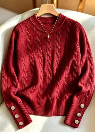 Класний якісний джемпер, светр, пуловер, р. l, xl, наш 46-50, 48-54, бордовий