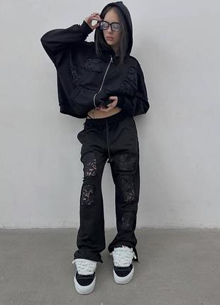 Спортивні штани жіночі yola wear чорні