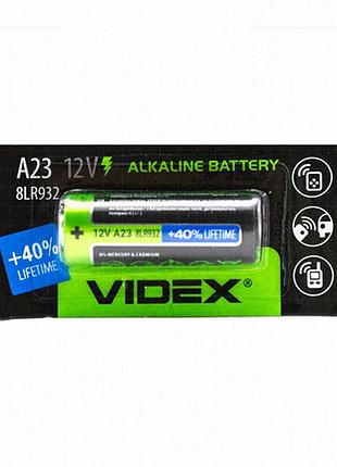 Videx a23 12v лужна батарейка 55 ма·год (ms21, 8lr932) для пультів сигналізації та брелоків