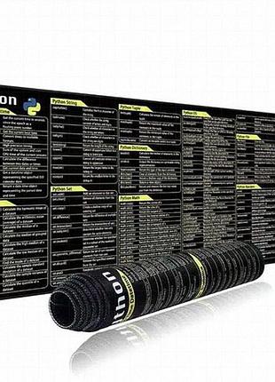 Excovip python великий настільний килимок 80x30 см з довідником коду