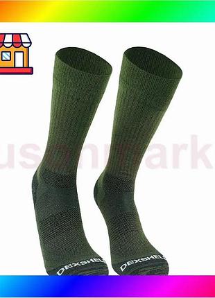 Bs водонепроникні високі шкарпетки best mix dexshell terrain walking 2.0 socks (хакі) розмір xl (47-49 bas77/n