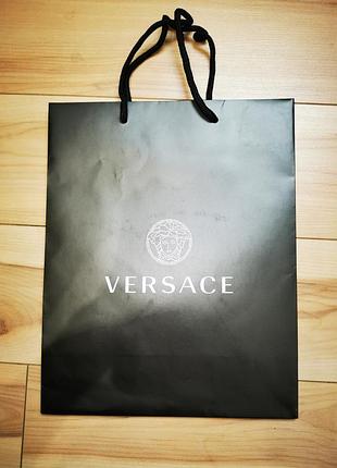 Фирменный подарочный пакет versace (24х30 см)