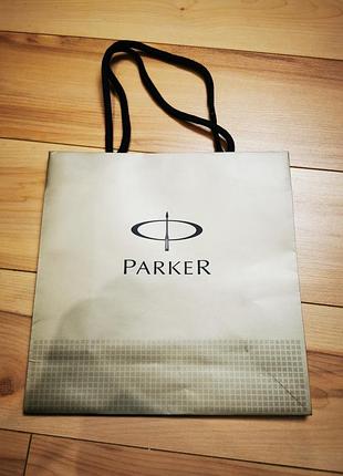 Фирменный подарочный пакет parker (24х24 см)