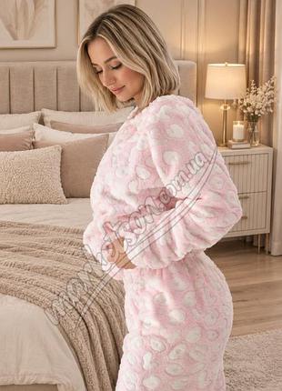 Женская махровая теплая пижама р.s,m,l,xl женская махровая пижама на подарок m