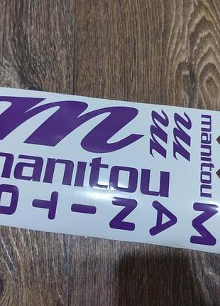 Фіолетові наклейки на вилку пір'я manitou маніту велосипеда універсальні