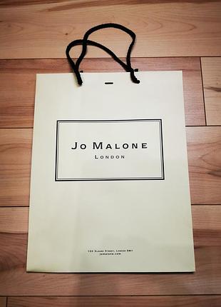 Фірмовий подарунковий пакет jo malone london (33х26 см)