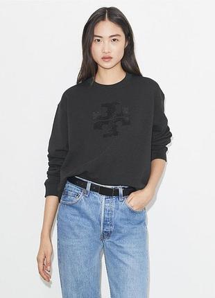 Свитшот женский tory burch черный