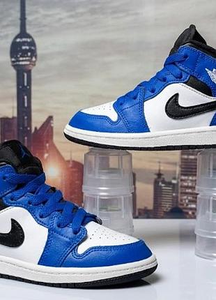 Детские кроссовки air jordan 1 mid alt (td) артикул: dq8424-402  
размер 29.5, длина стельки 18 см, страна производитель индонезия, оригинал