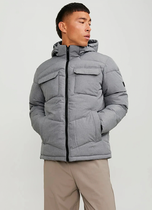 Куртка jack jones зимова 12236044 grey