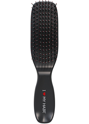 Щітка для волосся глянсова чорна s spider classic, i love my hair