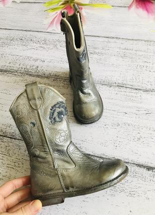 Крутые кожаные сапоги kanjeers размер 25{16см стелька}