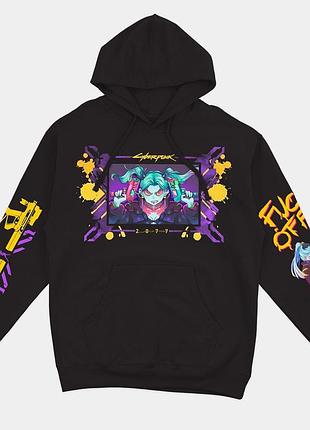 Худи оверсайз аниме киберпанк cyberpunk (h005 oversized) s