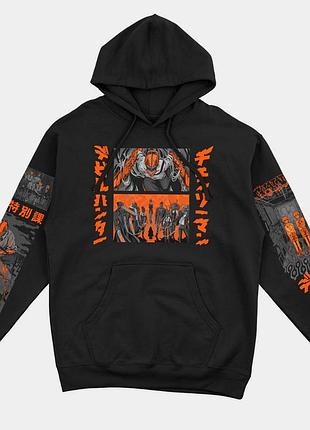 Худи оверсайз аниме человек - бензопила chainsaw man (h068 oversized) s