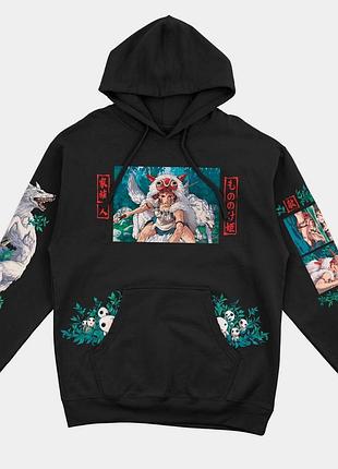 Худи оверсайз аниме принцесса мононоке princess mononoke (h067 oversized) s