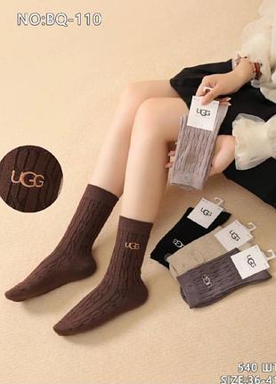 Удлиненные кашемировые носки/носки с вышитым лого ugg, единственный размер36-41, производитель туречки.