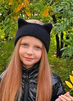 Мякочка повязка с ушками для маленькой модницы