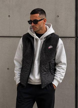 Чоловіча осіння жилетка мягуська nike tech premium autumn 🍂