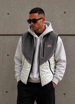 Чоловіча осіння жилетка мягуська nike tech premium autumn 🍂