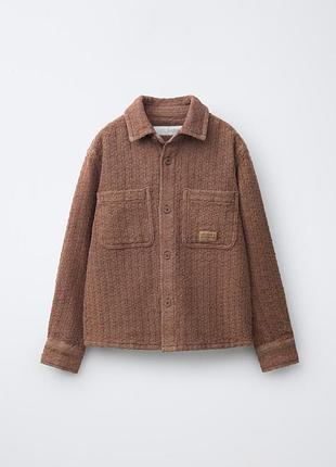 Чоловіча верхня сорочка zara коричнева