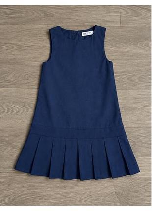 Сарафан для дівчинки h&m шкільний синій