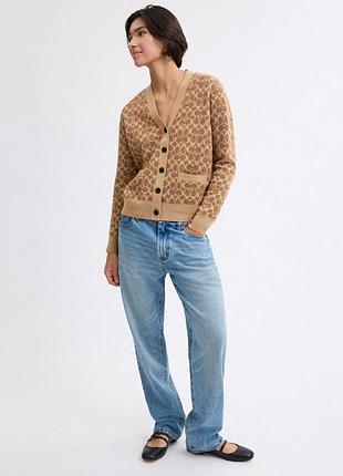 Кардиган женский coach бежевый 3