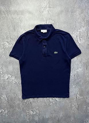 Vintage винтажная футболка поло lacoste лакоста big logo size m размер с