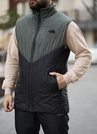 Жилетка мужская "clip" tnf хаки-черная #