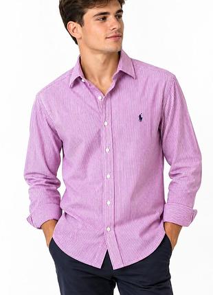 Стильна сорочка polo by ralph lauren в смужку (100% бавовна)
розмір m