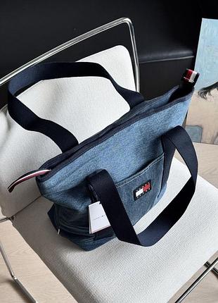 Сумка tommy hilfiger женская джинсовая 4