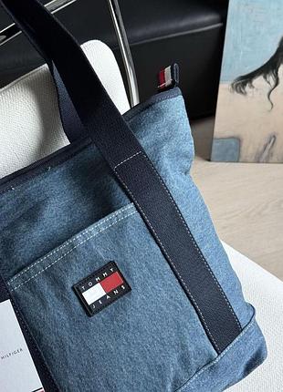 Сумка tommy hilfiger женская джинсовая 5
