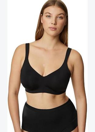 Бюстгальтер marks & spencer flexifit™ на косточках, черный,  для уменьшения объема.