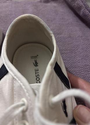 Кеди lacoste білі жіночі 37.5 8